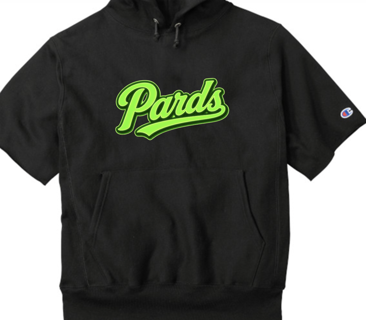 PARDS Gym Sweatshirt — Blackout / Neon
